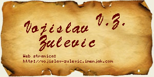 Vojislav Zulević vizit kartica